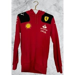 Puma Scuderia Ferrari Red Full Zip Hoodie Men's XS Racing Team Motorsport